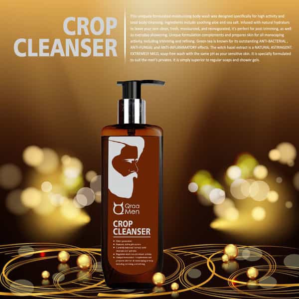 Qraa Men Crop Cleanser- Hygiene Wash For Men With Tea Tree Oil -200 Ml