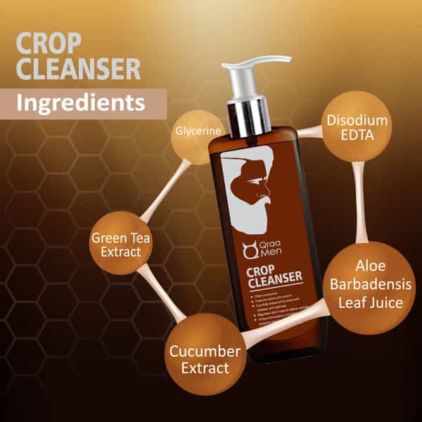 Qraa Men Crop Cleanser- Hygiene Wash For Men With Tea Tree Oil -200 Ml