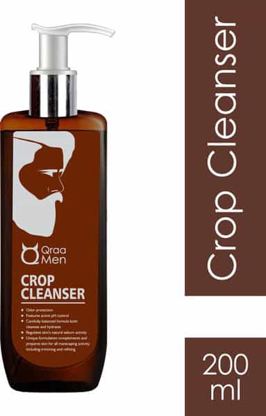 Qraa Men Crop Cleanser- Hygiene Wash For Men With Tea Tree Oil -200 Ml