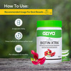 Oziva Plant Based Biotin Xtra Capsules (With Keratin Builder) For Hair Repair & Regen(60 Capsules)