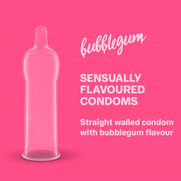 Durex Bubblegum Flavoured Condoms For Men - 10 Count (Pack Of 3)