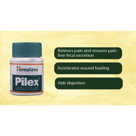 Himalaya Pilex Bottle Of 60 Tablets (Pack Of 2)