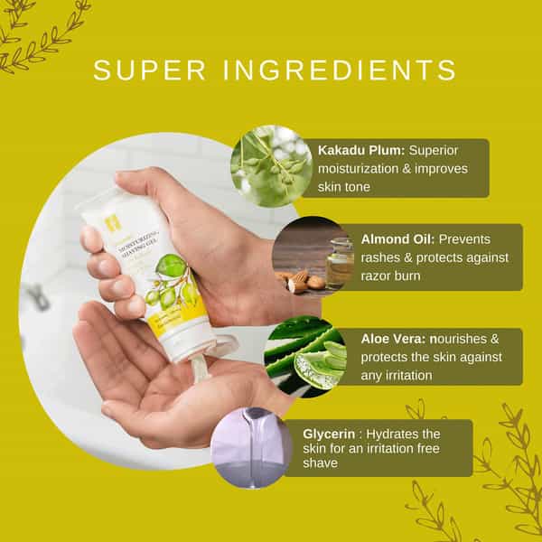 Hajamat Moisturizing Shaving Gel With Kakadu Plum & Aloe Vera-- 100 Ml