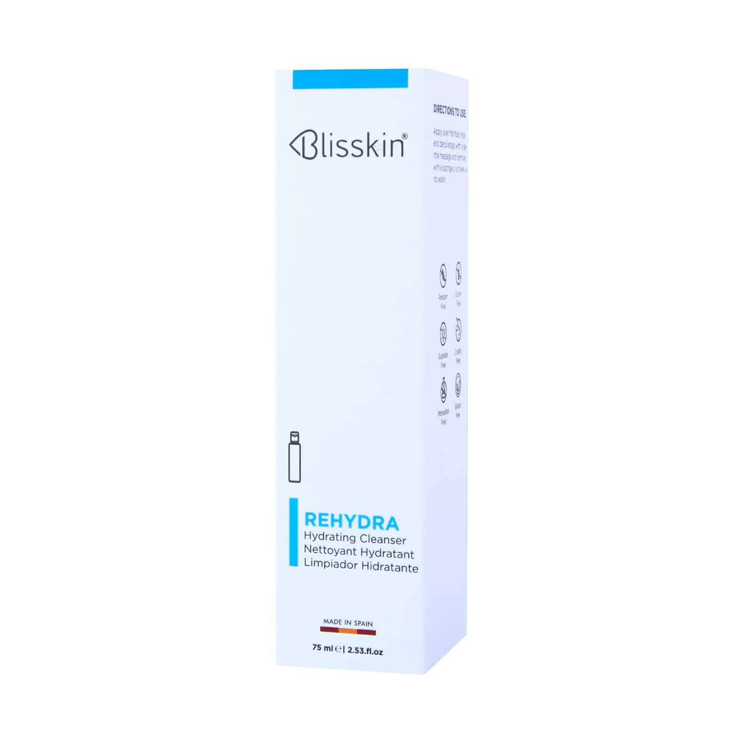 Blisskin Rehydra Hydrating Cleanser With Kombuchka & Black Tea Extract | For All Skin Types - 75ml