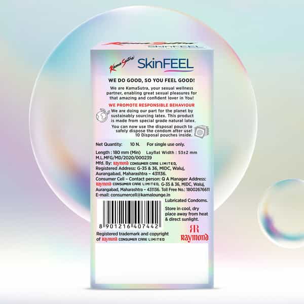 Kamasutra Skinfeel Thinnest Made In India Condoms Pack Of 10