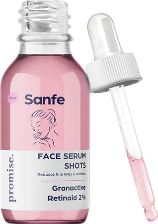 Sanfe Promise 2% Retinoid Face Serum Shots For Wrinkles & Fine Lines 30ml