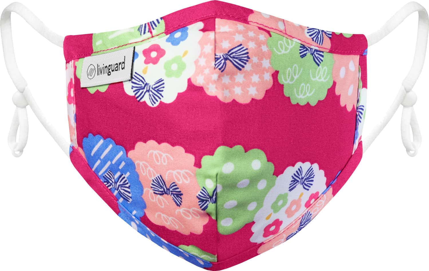 Livinguard Kids Street Mask - Aop Choco Paper Print: Pint |Anti-Microbial | Washable & Reusable - Xs