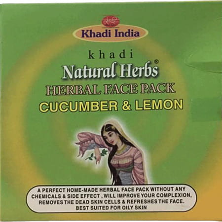 Khadi Natural Herbs Cucumber & Lemon Face Pack 100g