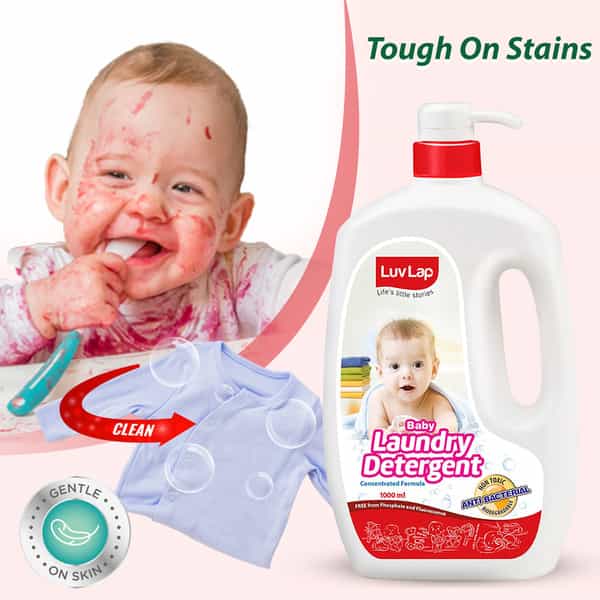 Luvlap Baby Laundry Liquid Detergent Food Grade 1000Ml