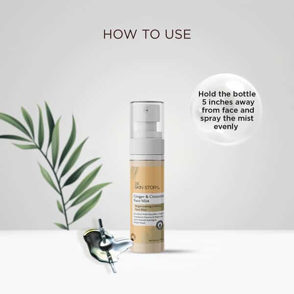 The Skin Story Ginger Cinnamon Calming Face Mist With Magnesium For Primple Acne Prone Skin 100Ml