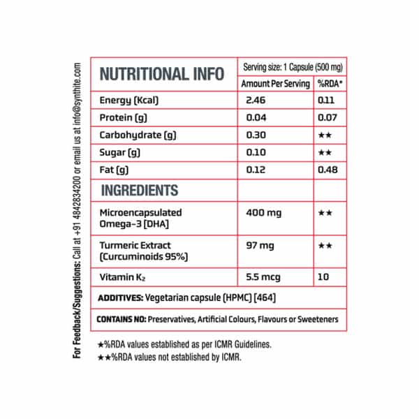Natxtra Curqmeg-3 - Supports Cardiac Health - 1X (60 Capsules)