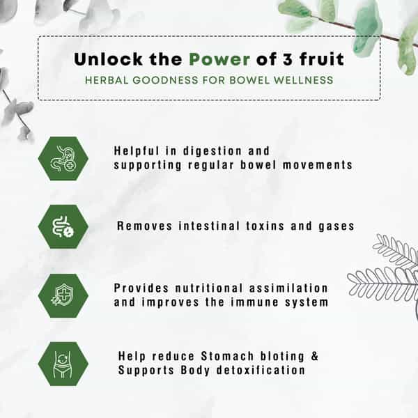 Four Seasons Triphala Tablets - 60Tabs | Supports Bowel Wellness | Relieves Constipation (Pack Of 2)