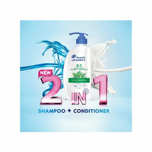Head And Shoulders Cool Menthol 2-In-1 Shampoo + Conditioner 650 Ml