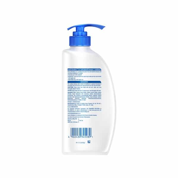 Head And Shoulders Cool Menthol 2-In-1 Shampoo + Conditioner 650 Ml