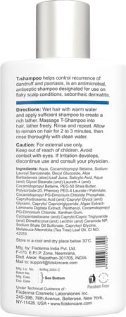 Fcl T-Shampoo Controls Recurrence Of Dandruff & Psoriasis | 200 Ml