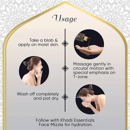 Khadi Essentials Charcoal Face Cleanser Bottle Of 200ml