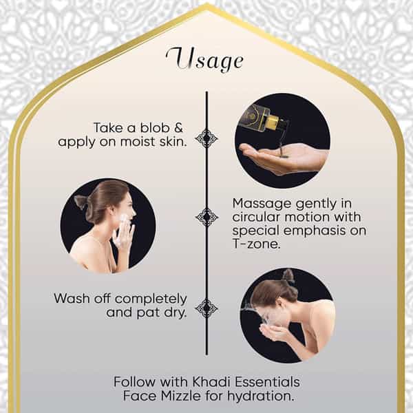 Khadi Essentials Charcoal Face Cleanser Bottle Of 200Ml