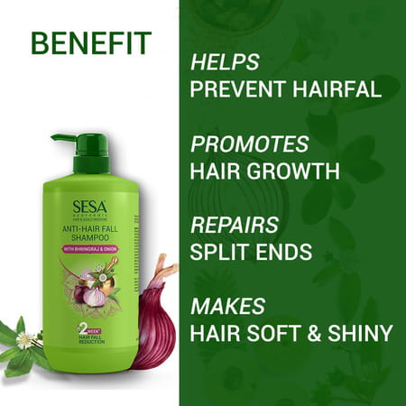 Sesa Ayurvedic Anti Hairfall Shampoo Reduces Hairfall Made With Ayurvedic Herbs Paraben Free 1000ml