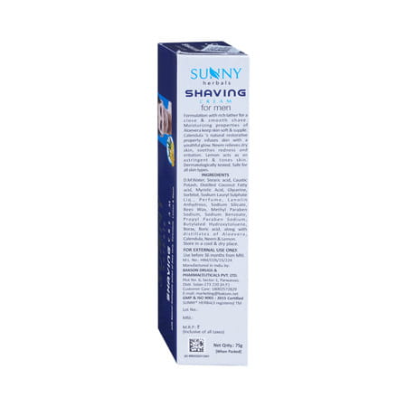 Sunny Herbals Shaving Cream 75 Gm