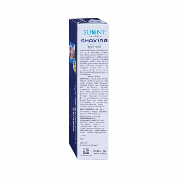 Sunny Herbals Shaving Cream 75 Gm