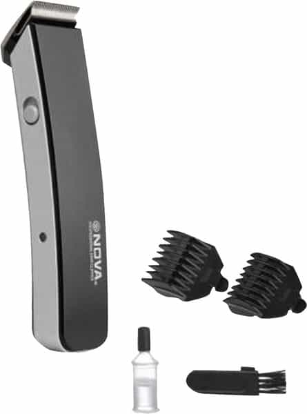 Nova Nht 1046 Rechargeable Cordless 30 Minutes Runtime Beard Trimmer For Men (Black)
