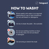 Livinguard Pro Mask | 3 Layers | >95% Filtration Washable & Reusable | Cotton Mask M - Black