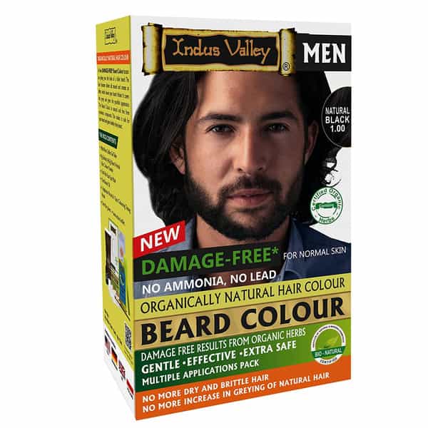 Indus Valley Men Damage Free Beard Colour Black-86Ml