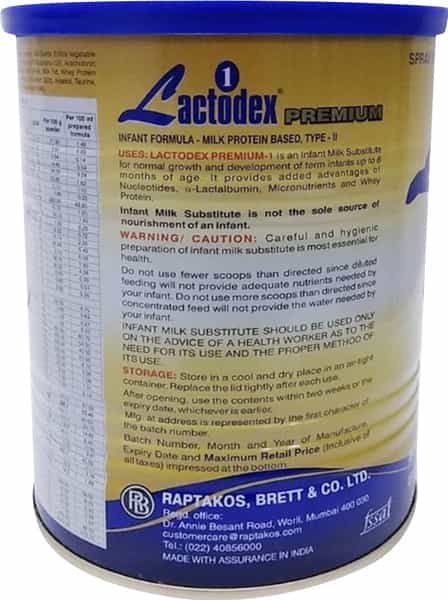 Lactodex Premium 1 Powder 400 Gm Tin