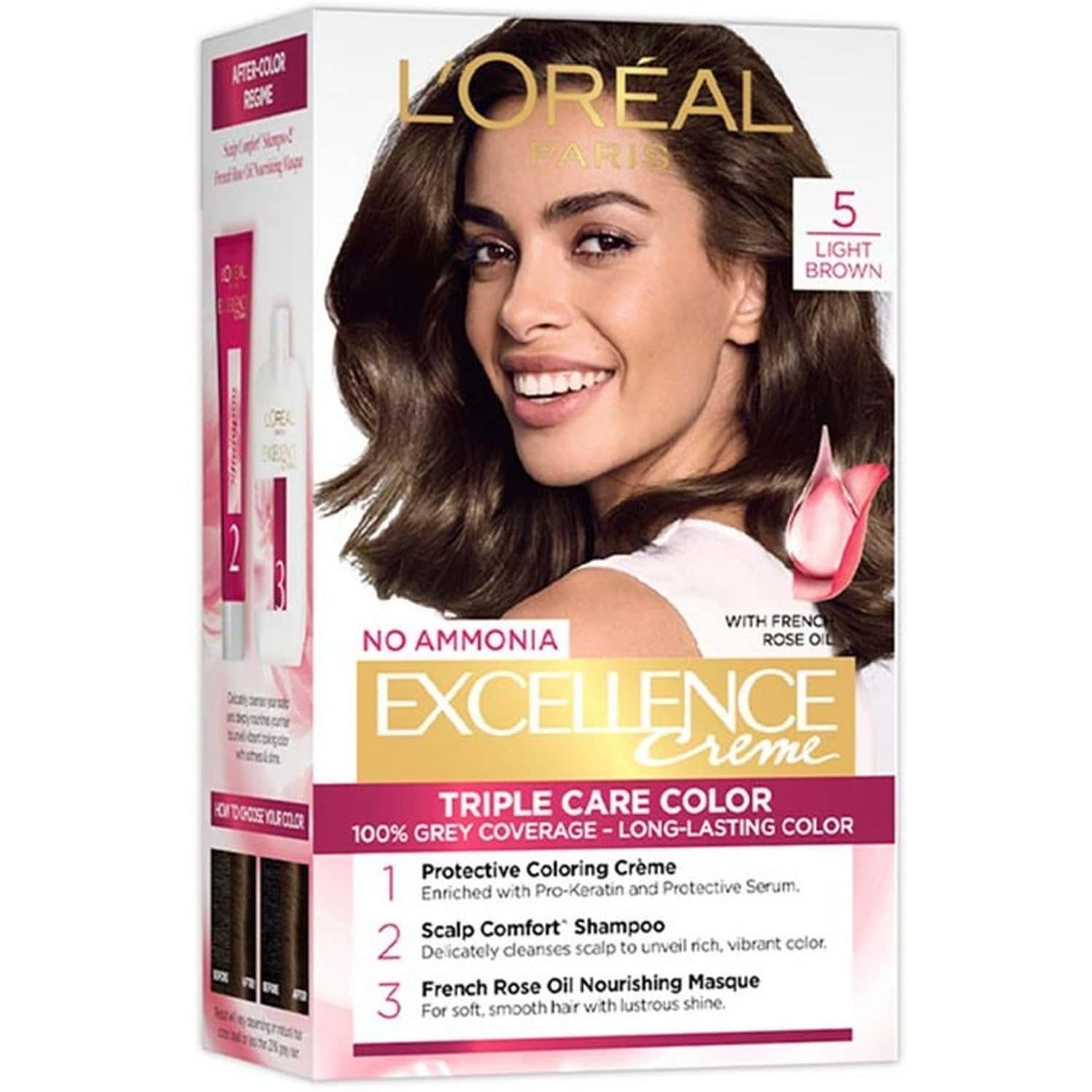 L'oreal Paris Excellence Creme Hair Color - Shade 5 Light Brown - 1