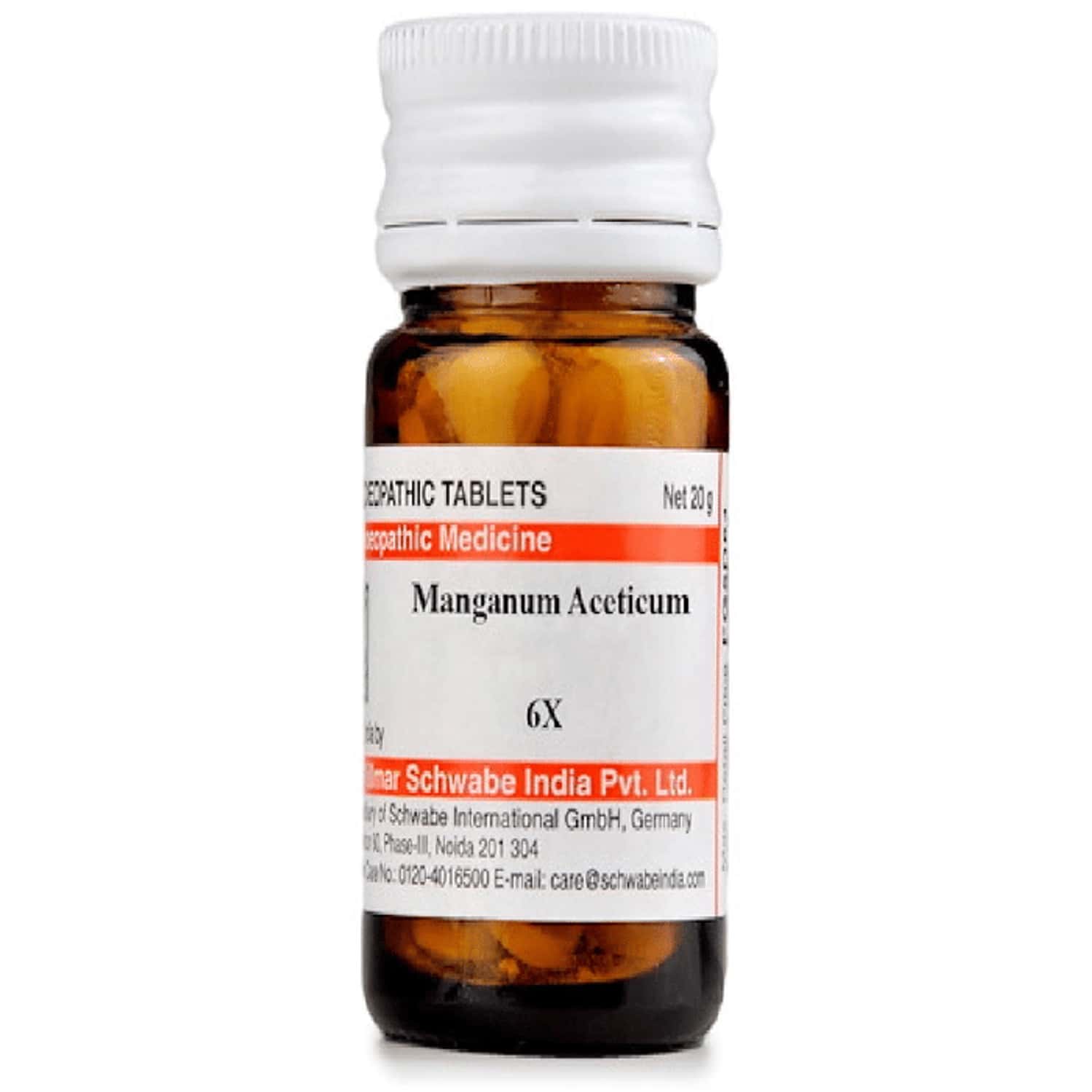 Dr. Willmar Schwabe India Manganum Aceticum Trituration Tablet 6x 20 No'S