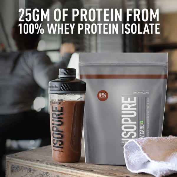Isopure Low Carb Whey Protein Isolate Powder 1.10 Lbs 500G (Dutch Chocolate)