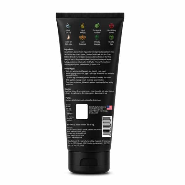 Healthbest Gel Face Moisturizer With Niacinamide| Aloe Vera & Shea Butter| 24H Hydration - 50Ml