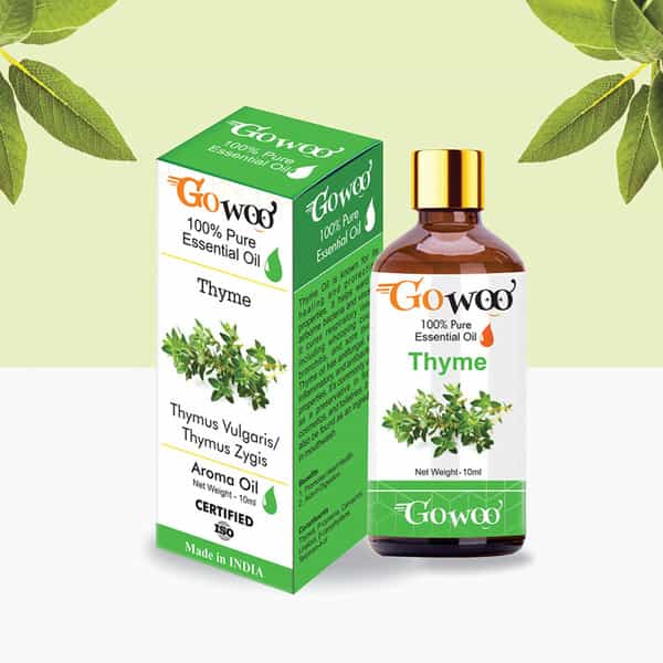 Pack Of 2 Thyme Essential Oil & Olive Carrier Oil - 100% Pure & Natural Oil