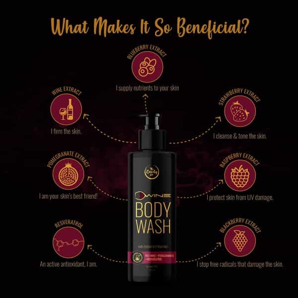 The Beauty Co. D`Wine Body Wash With Red Wine 250Ml