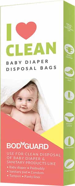 Bodyguard Baby Diapers And Sanitary Disposal Bag Kit