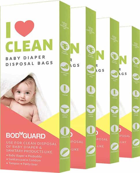 Bodyguard Baby Diapers And Sanitary Disposal Bag Kit