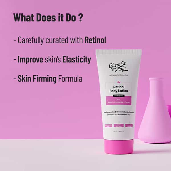 Chemist At Play Anti-Aging Body Lotion | Skin Brightening Lotion|Dry & Oily Skin|Nourshes Skin 200Ml