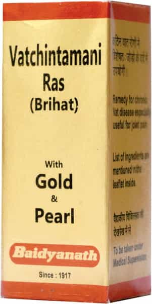 Baidyanath Asli Ayurved Vatchintamani Ras Bri. 100 Tablets Joint Care Tablets