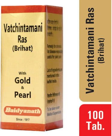 Baidyanath Asli Ayurved Vatchintamani Ras Bri. 100 Tablets Joint Care Tablets