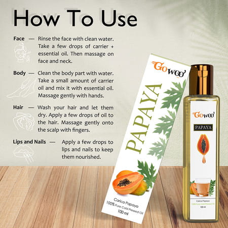 Pack Of 2 Cajeput Essential Oil And Papaya Seed Carrier Oil - 100% Pure & Natural Oil