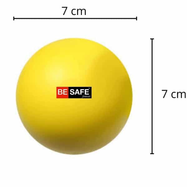 Besafe Forever Physiotherapy Hand Exercise Soft Stress Ball Yellow Pack Of 1