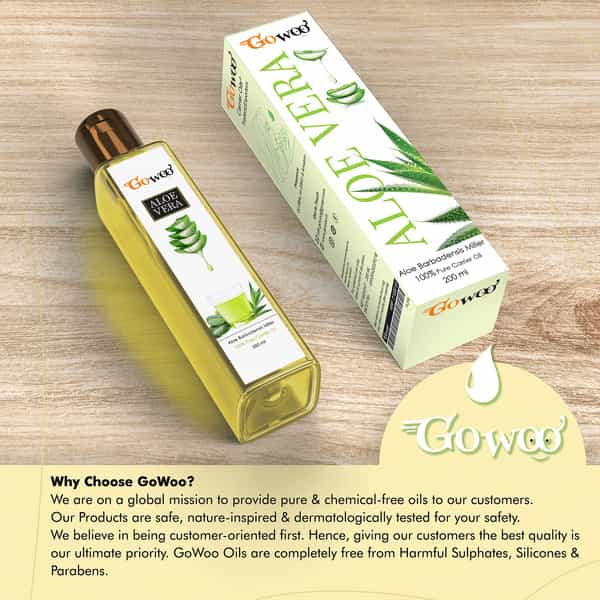 Go Woo Aloe Vera Carrier Oil 100% Pure Virgin & Undiluted Oil