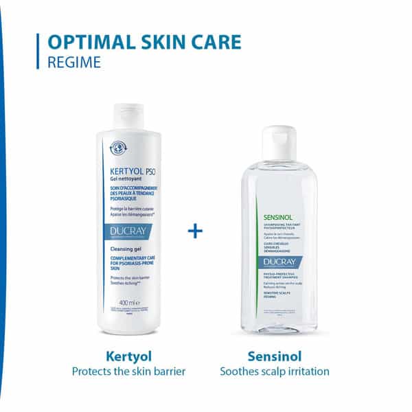 Ducray Kertyol Pso Cleansing Gelbody Wash For Dry Itchy Sensitive And Psoriasis Skin (400 Ml)