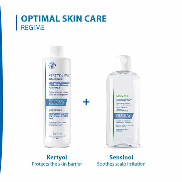 Ducray Kertyol Pso Cleansing Gelbody Wash For Dry Itchy Sensitive And Psoriasis Skin (400 Ml)