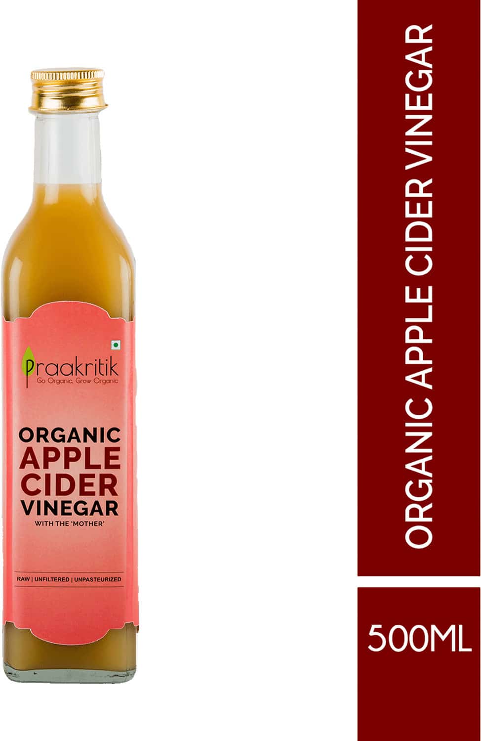 Buy BOLDFIT RAW ORGANIC APPLE CIDER VINEGAR 500 ML Online & Get Upto