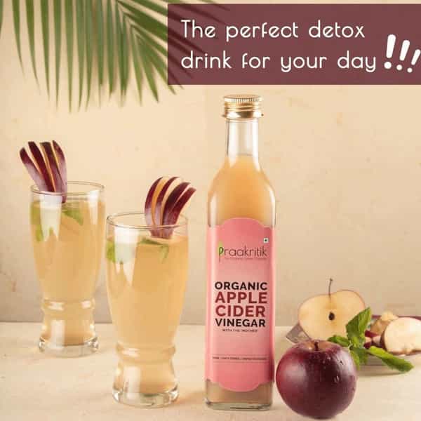 Praakritik Organic Apple Cider Vinegar Pure 500 Ml