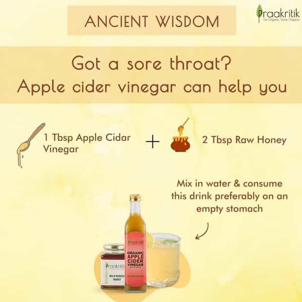 Praakritik Organic Apple Cider Vinegar Pure 500 Ml
