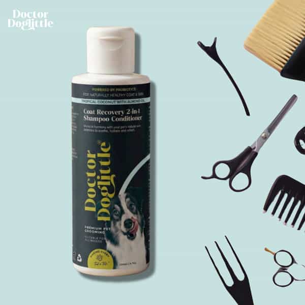 Doctor Doglittle Probiotic Dog Coat Smoothening 2-In-1 Shampoo & Conditioner (300 Ml)