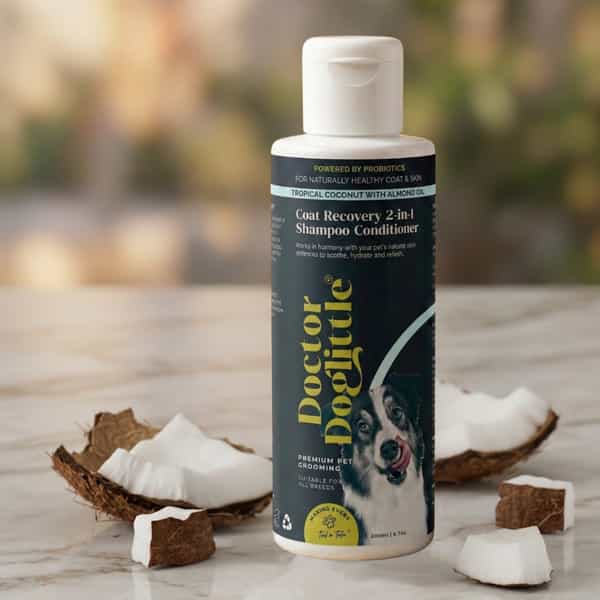 Doctor Doglittle Probiotic Dog Coat Smoothening 2-In-1 Shampoo & Conditioner (300 Ml)