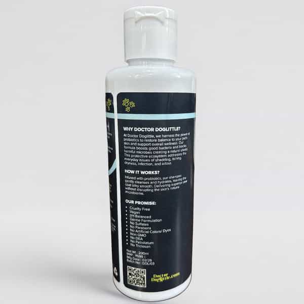 Doctor Doglittle Probiotic Dog Coat Smoothening 2-In-1 Shampoo & Conditioner (300 Ml)